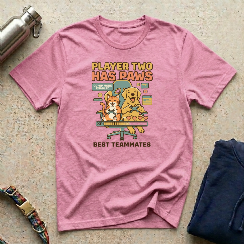 Player Two Has Paws T-Shirt