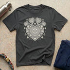 Heart-Shaped Paw Mandala T-Shirt