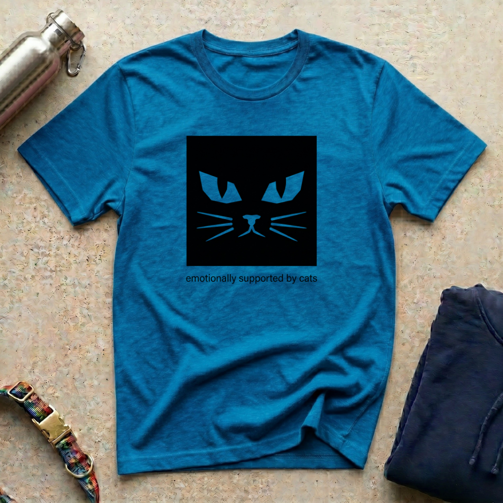 Emotionally Supported by Cats T-Shirt