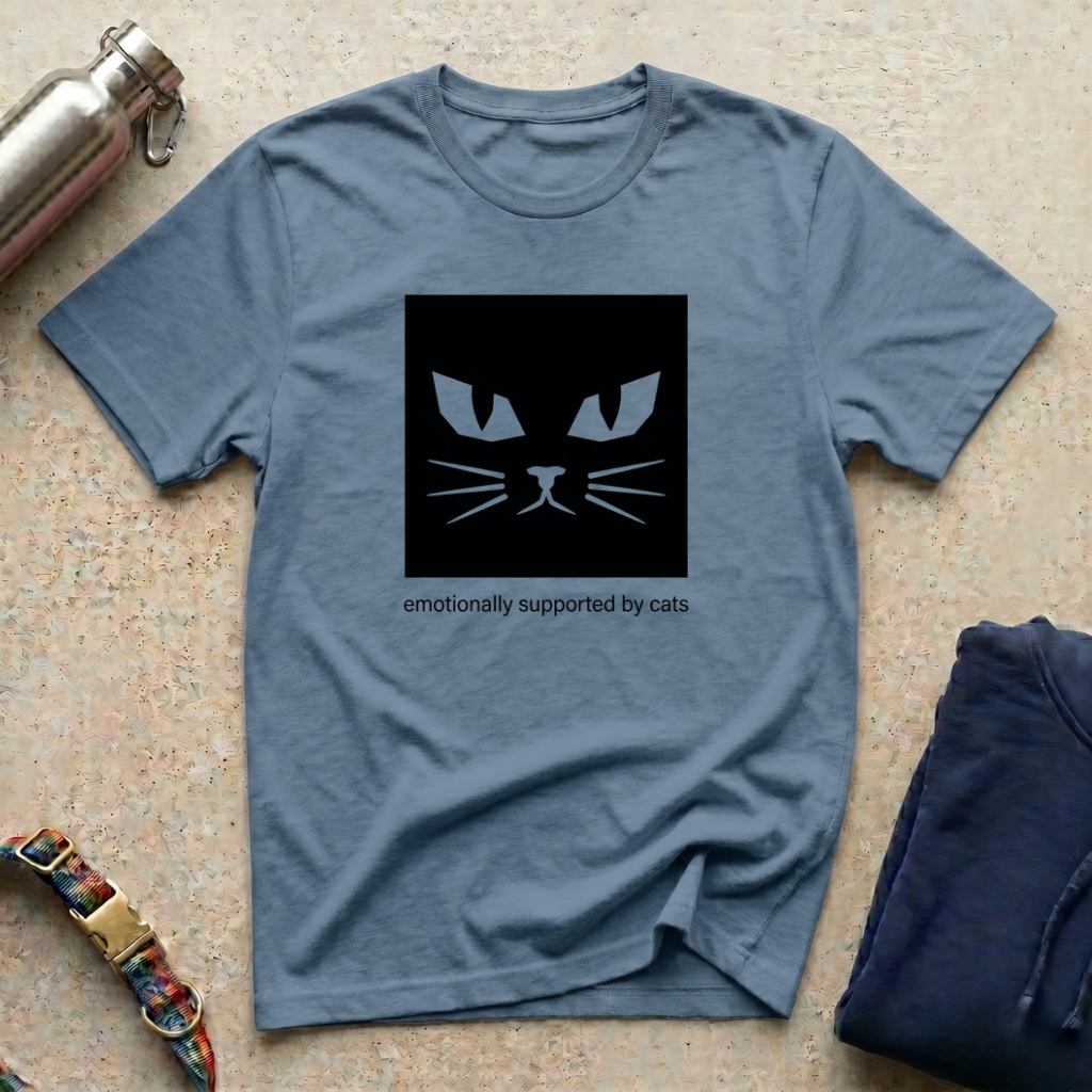 Emotionally Supported by Cats T-Shirt