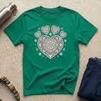 Heart-Shaped Paw Mandala T-Shirt