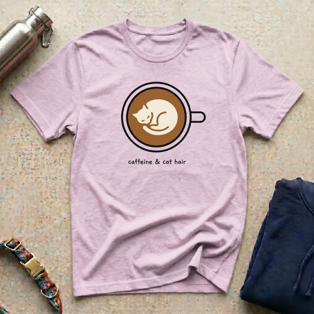 Caffeine and Cat Hair T-Shirt