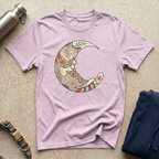 Sleeping Cat Crescent Moon T-Shirt