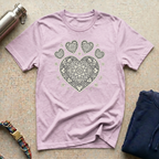 Heart-Shaped Paw Mandala T-Shirt