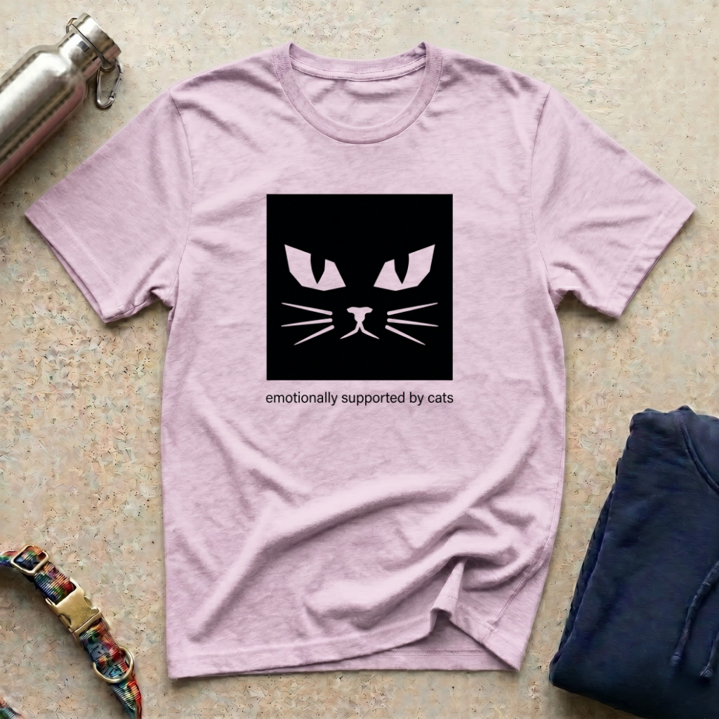 Emotionally Supported by Cats T-Shirt