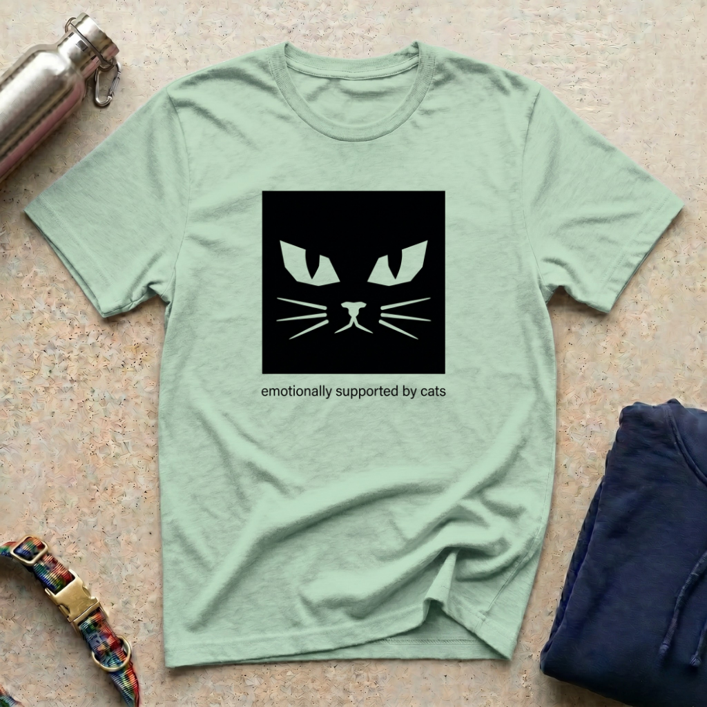 Emotionally Supported by Cats T-Shirt