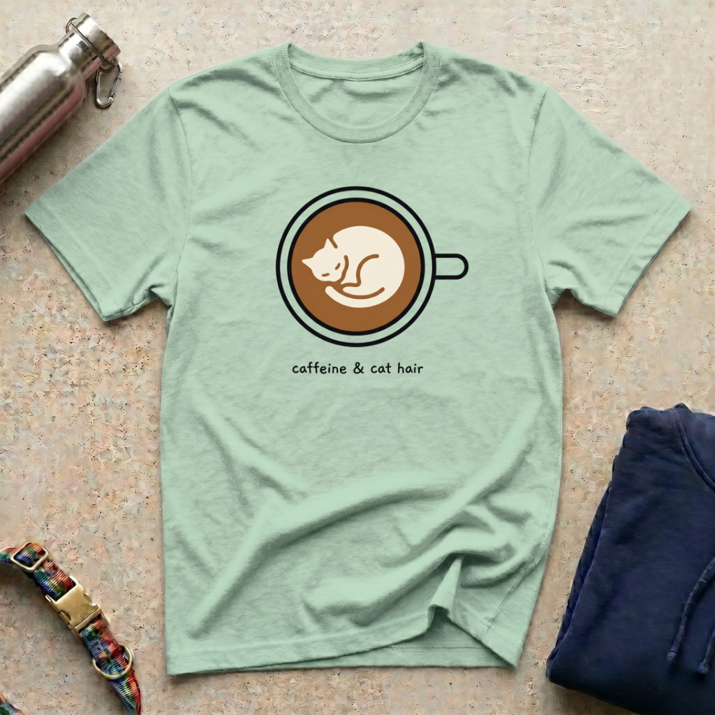 Caffeine and Cat Hair T-Shirt