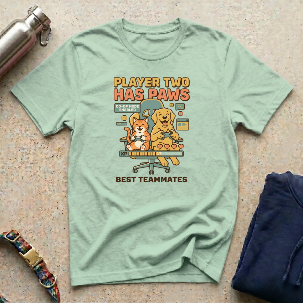 Player Two Has Paws T-Shirt