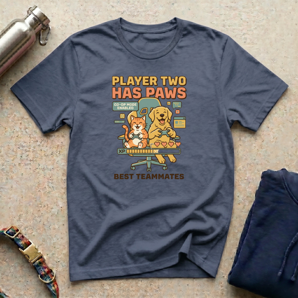 Player Two Has Paws T-Shirt