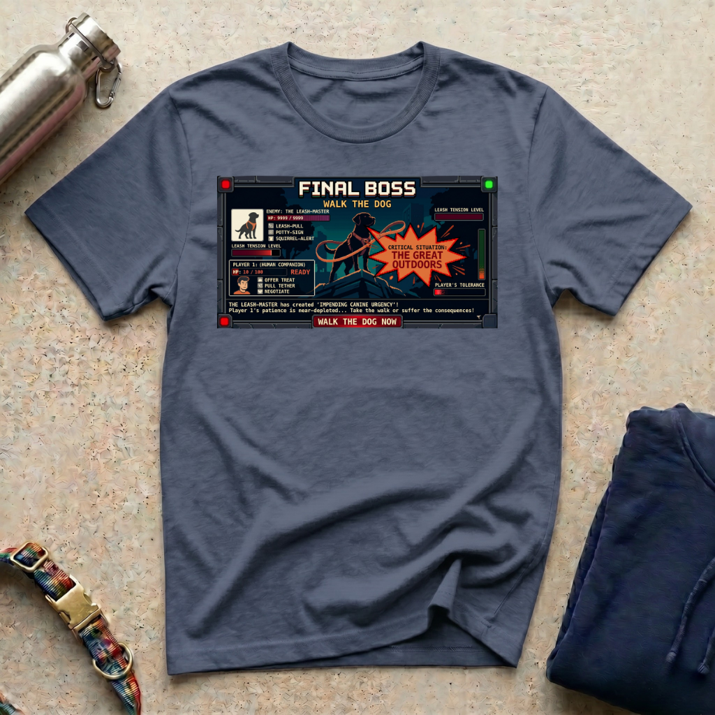 Final Boss - Walk the Dog T-Shirt