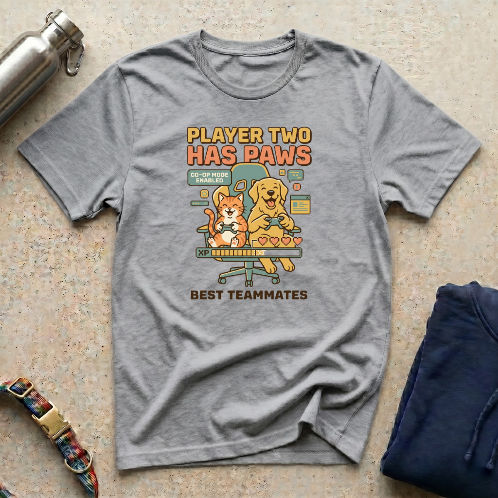 Player Two Has Paws T-Shirt