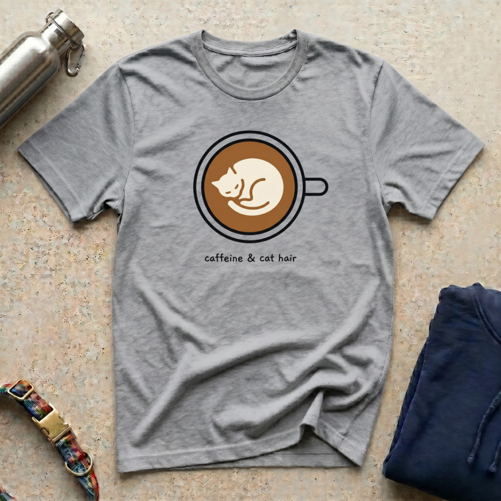 Caffeine and Cat Hair T-Shirt