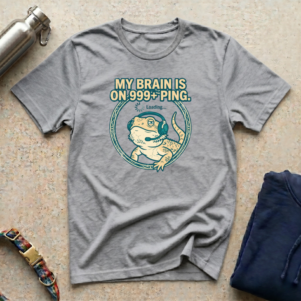 My Brain is at 999+ Ping T-Shirt