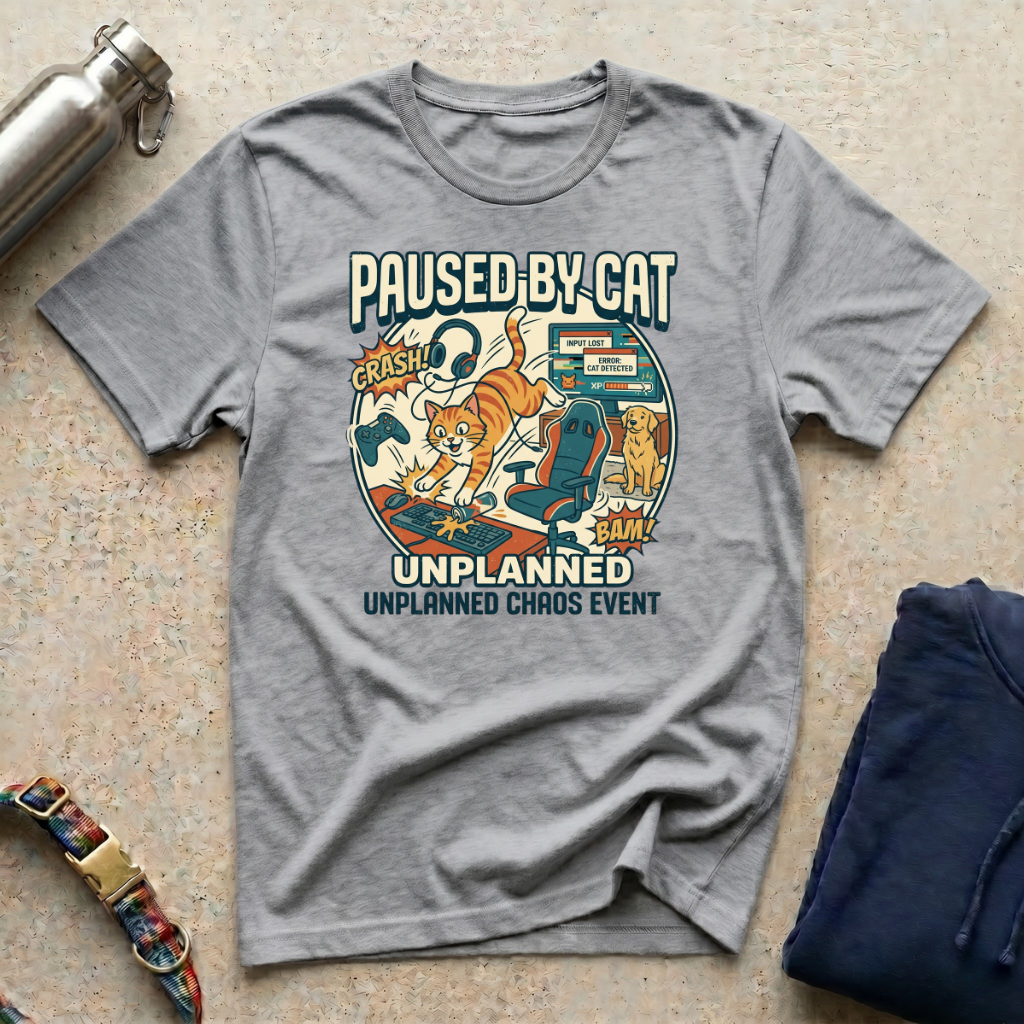 Paused by Cat T-Shirt
