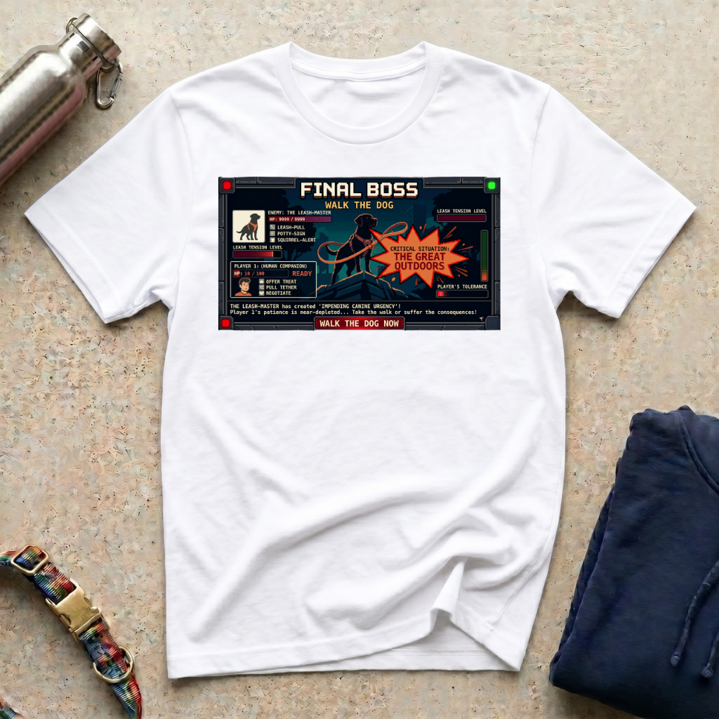 Final Boss - Walk the Dog T-Shirt