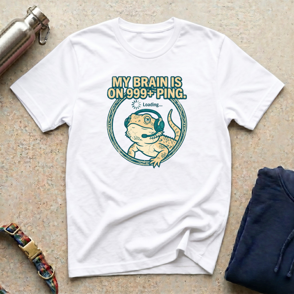 My Brain is at 999+ Ping T-Shirt
