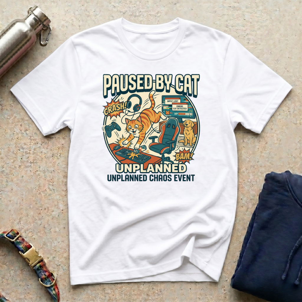 Paused by Cat T-Shirt