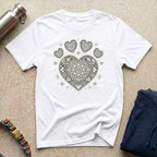 Heart-Shaped Paw Mandala T-Shirt